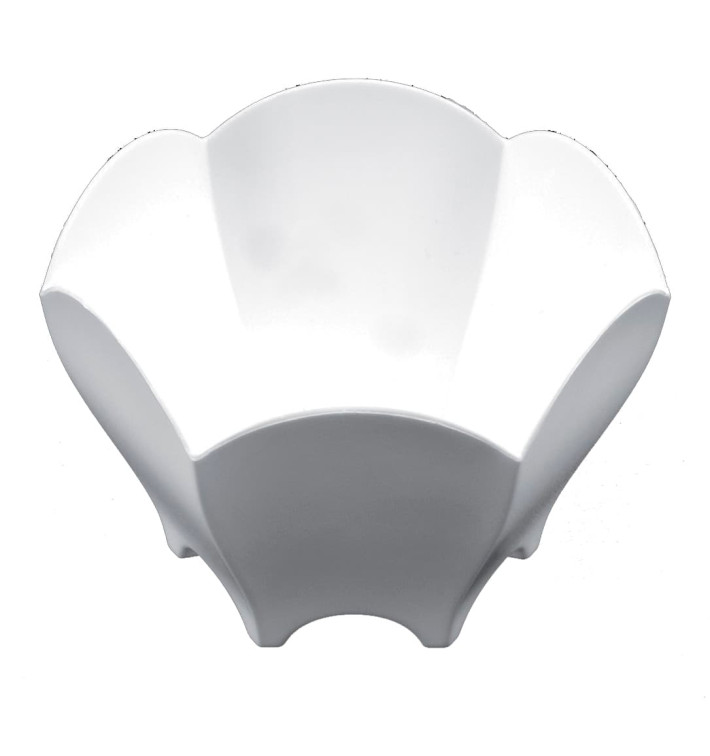 Tasting Plastic Bowl PS "Tulip" White 70 ml (25 Units) 