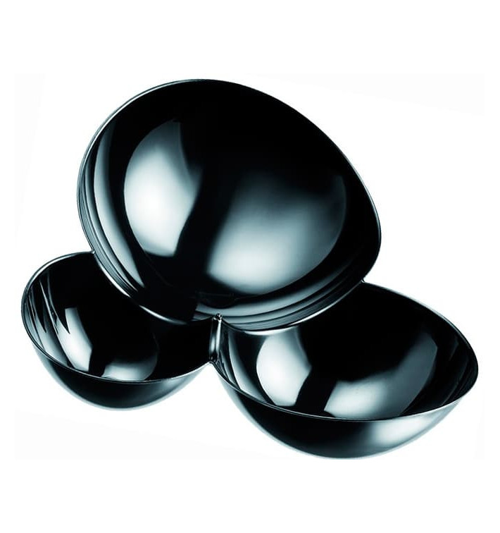 Tasting Plastic Bowl PS "Molecola" Black 100ml (25 Units) 