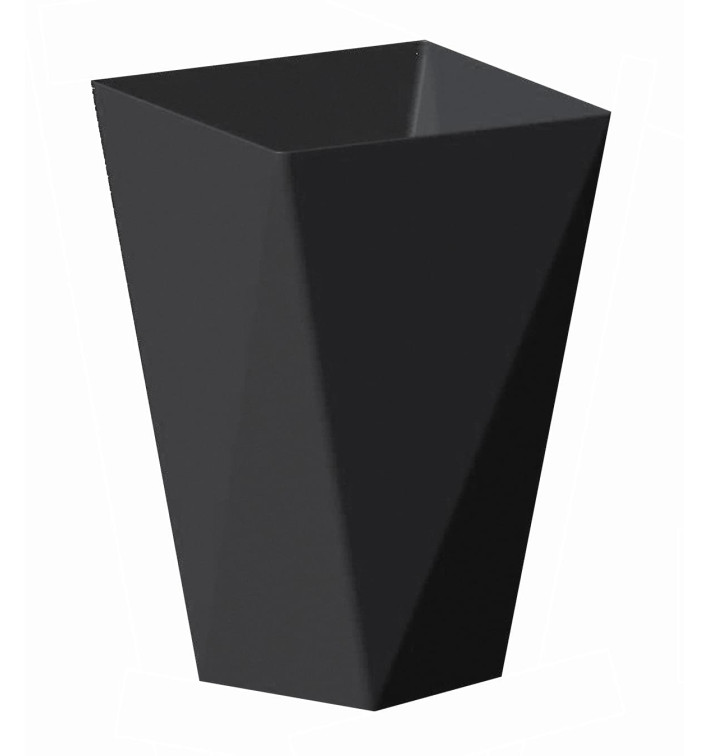 Plastic Tasting Cup PS "Diamond" Black 150 ml (12 Uts)