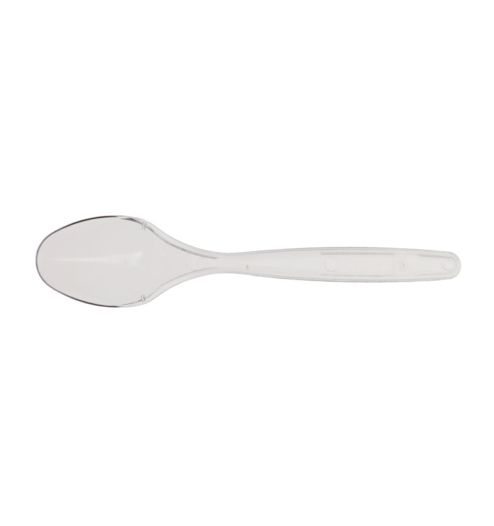 Plastic Teaspoon PS Clear 12cm (40 Units) 