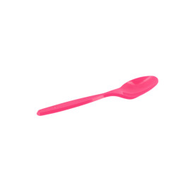 Plastic Teaspoon PS Fuchsia 12cm (40 Units) 