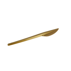 Plastic Knife PS Gold 16,5cm (20 Units) 