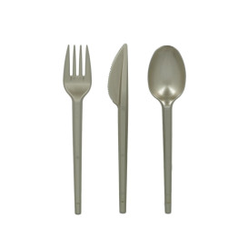 Plastic Fork PS Silver 16,5cm (600 Units)