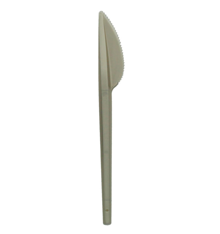 Plastic Knife PS Silver 16,5cm (20 Units) 