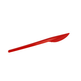 Plastic Knife PS Red 16,5cm (20 Units) 