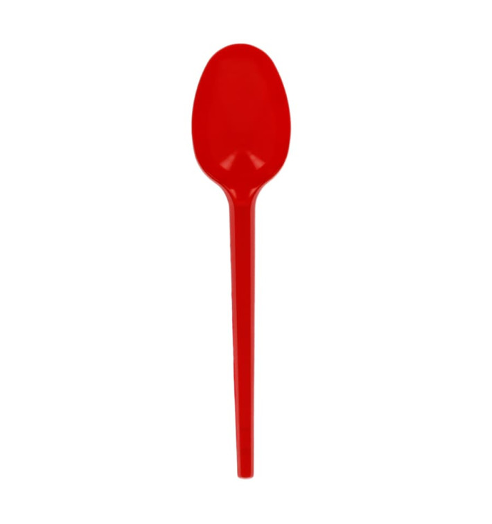 Plastic Spoon PS Red 16,5cm (600 Units)