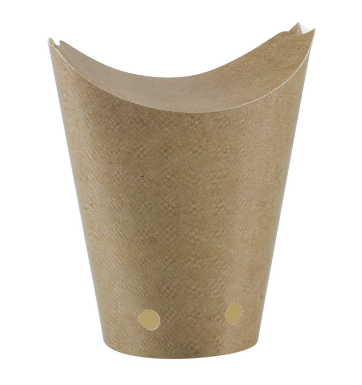 Paper French Fries Scoop Container Kraft Small size 8,2x2,2x9cm