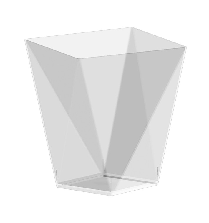 Plastic Tasting Cup PS "Diamond" Clear 100 ml (500 Units)