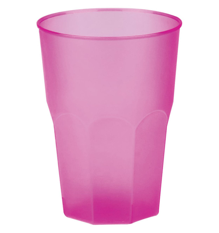 Plastic Cup PP "Frost" Fuchsia 350ml (20 Units) 