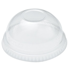 Plastic Dome Lid PET Crystal Ø9,8cm (100 Units)  