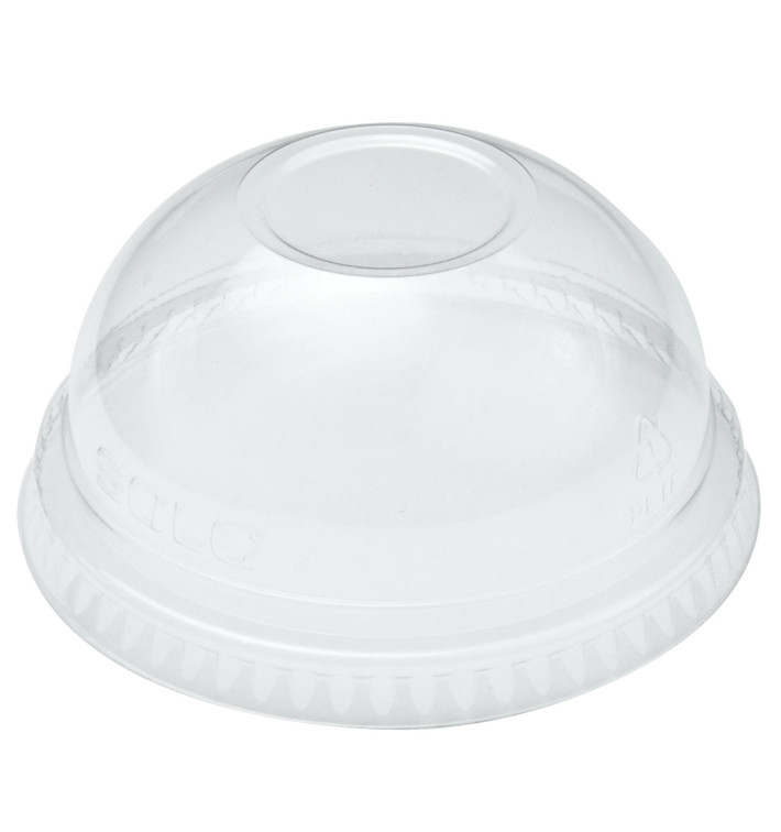 Plastic Dome Lid PET Crystal Ø9,8cm (100 Units)  