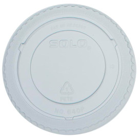 Plastic Lid PET Crystal Flat Ø8,3cm (100 Units)  