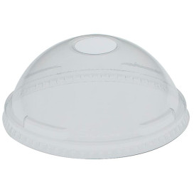 Plastic Dome Lid with Hole PET Crystal Ø7,3cm (2500 Units)