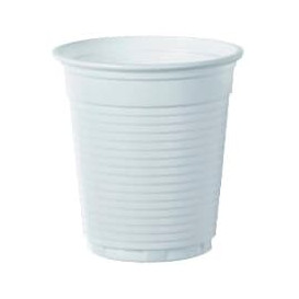 Plastic Cup PS White 166ml Ø7,0cm (100 Units)  