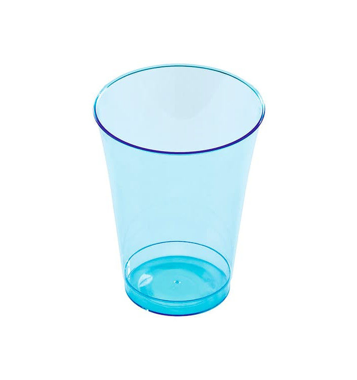 Plastic Cup PS Injection Moulding Turquoise 230 ml (10 Units) 