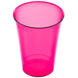 Plastic Cup PS Injection Moulding Raspberry 230 ml (150 Units)