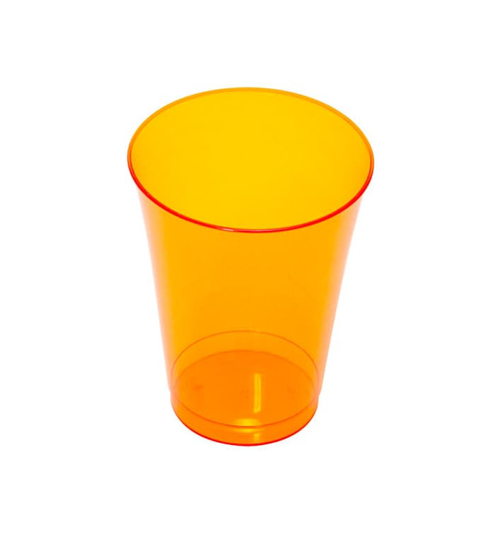 Plastic Cup PS Injection Moulding Orange 230 ml (150 Units)