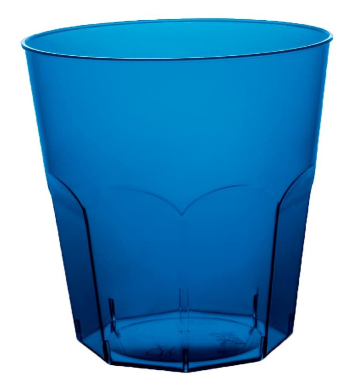 Plastic Cup PS Blue Clear Ø7,3cm 220ml (50 Units) 