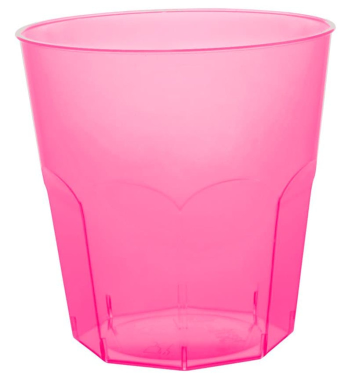 Plastic Cup PS Fuchsia Clear Ø7,3cm 220ml (1000 Units)