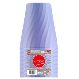 Plastic Cup PP "X-Table" Violet 320ml (8 Units) 