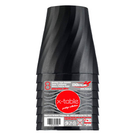 Plastic Cup PP "X-Table" Black 320ml (128 Units)