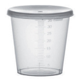 Plastic Lid PP Clear Ø4,5cm for Graduated Cup PP Clear (250 Units)