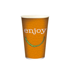 Paper Cup "Enjoy" 16 Oz/500 ml Ø9,0cm (50 Units) 