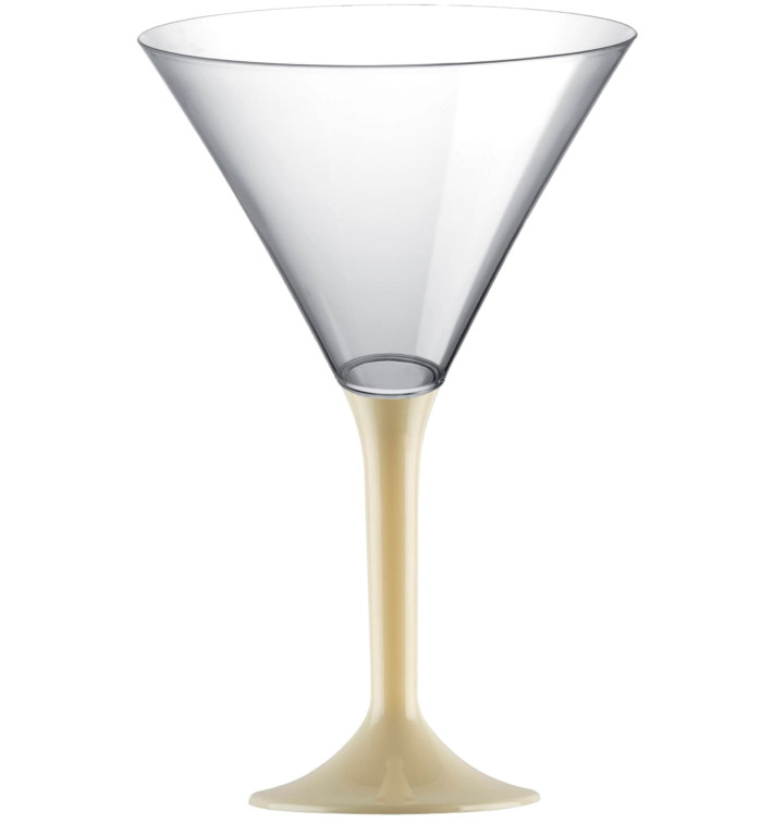 Plastic Stemmed Glass Cocktail Cream 185ml 2P (200 Units)