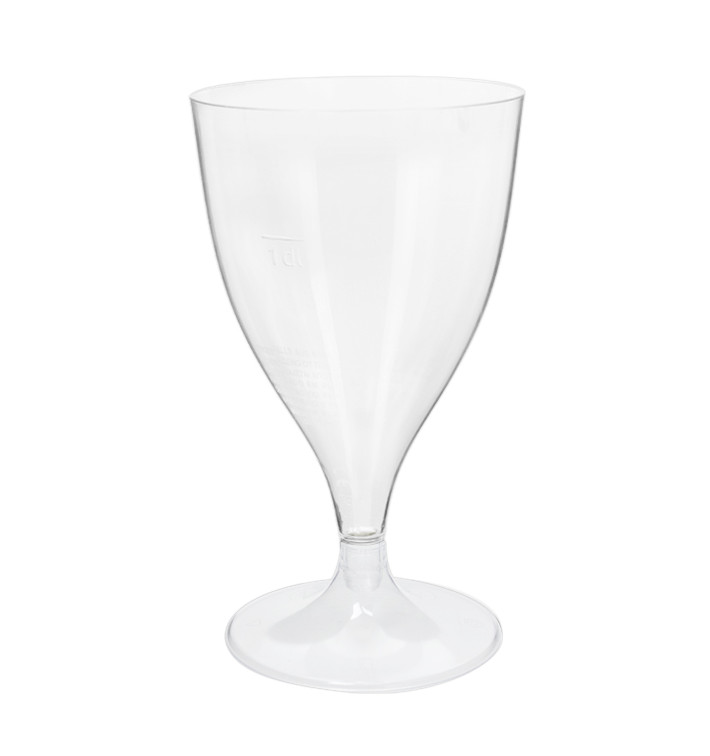 Plastic Stemmed Glass Wine Clear 200ml 2P (400 Units)