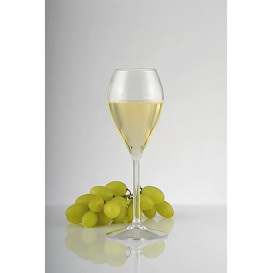 Reusable Plastic Glass Wine PC Clear Pearl 240ml (6 Units)