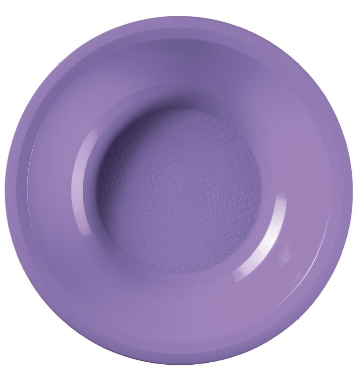 Plastic Plate Deep Lilac "Round" PP Ø19,5 cm (50 Units) 