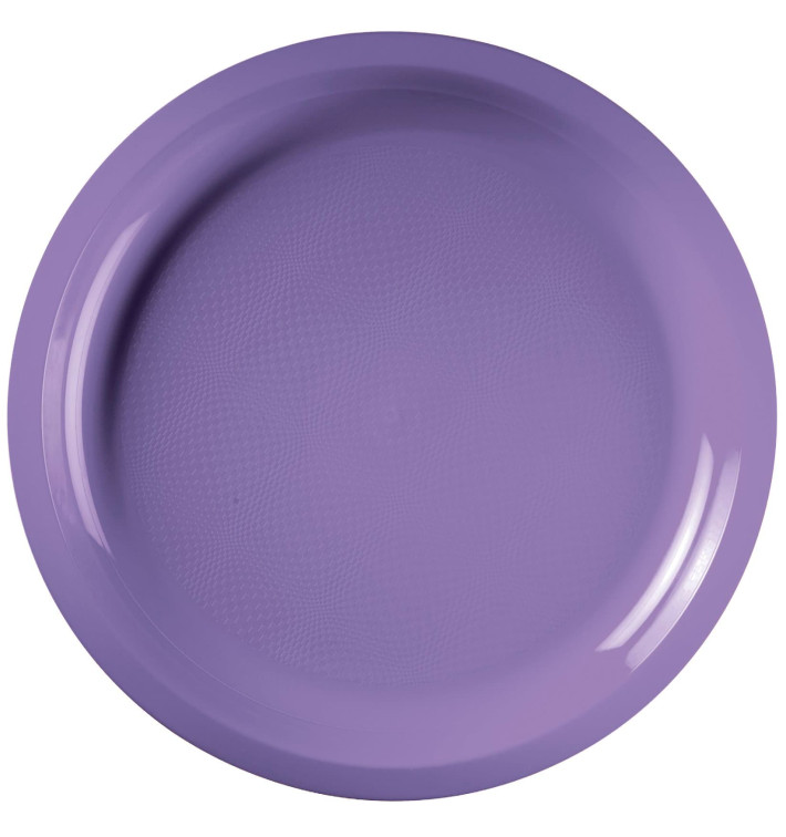 Plastic Plate Lilac "Round" PP Ø29 cm (25 Units) 