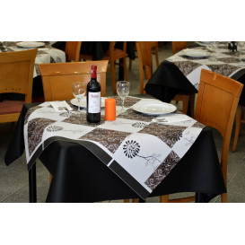 Pre-Cut Paper Tablecloth "m (400 Units) agnolia Nem (400 Units) a" 37g 1x1m (400 Units)  