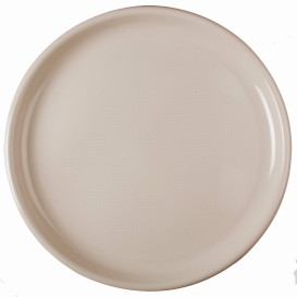 Plastic Plate for Pizza Beige "Round" PP Ø35 cm (144 Units)