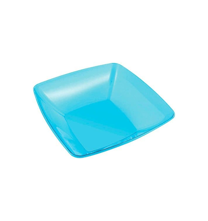 Plastic Bowl PS Crystal Hard Turquoise 3500ml 28x28cm (1 Unit) 