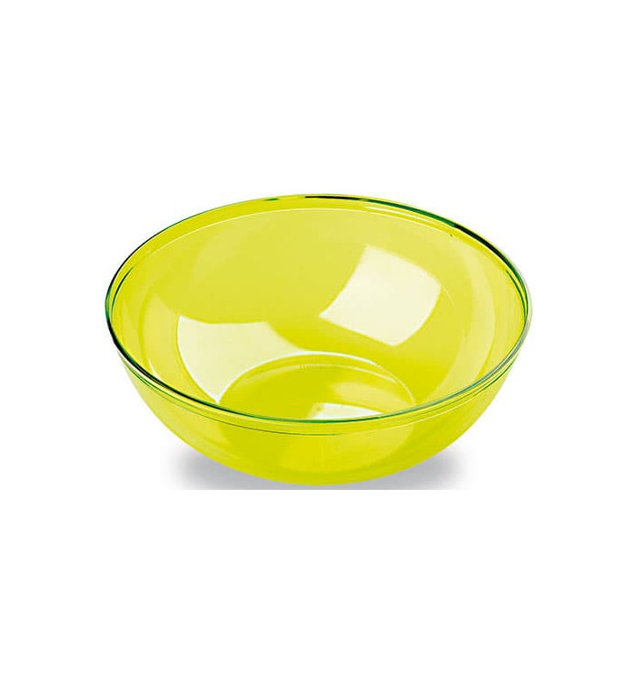 Plastic Bowl PS Crystal Hard Green 3500ml Ø27cm (1 Unit) 