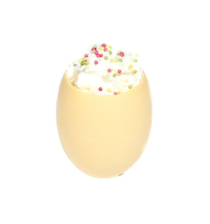 Tasting Mini Bowl Egg Design PP Ivory 60ml (20 Units)