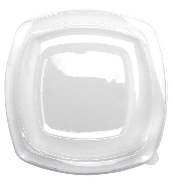 Plastic Lid Clear for Plate Square shape PET 23 cm (25 Units) 