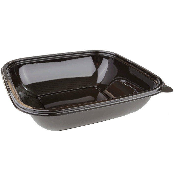 Plastic Bowl PET Black 750ml 190x190x40mm (300 Units)