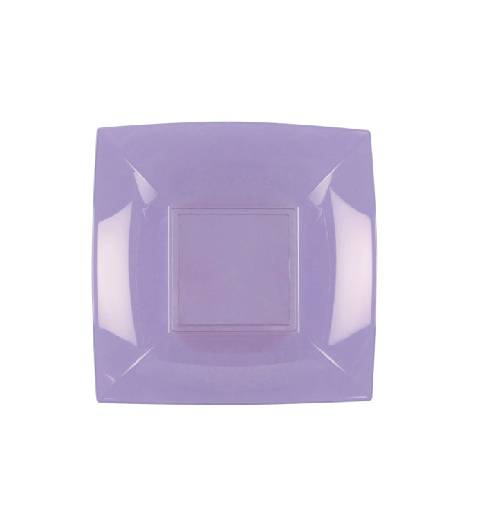 Plastic Plate Deep Lilac "Nice" PP 18 cm (25 Units) 