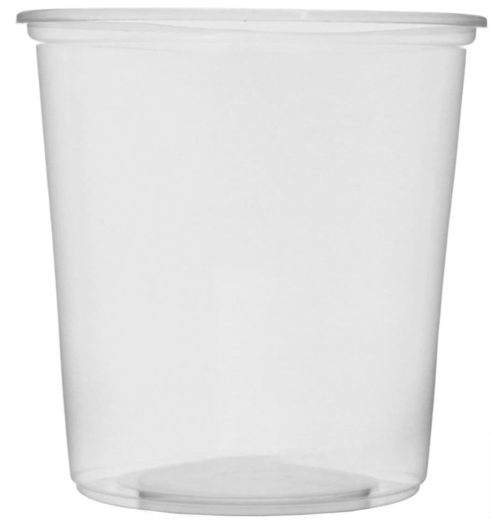 Plastic Deli Container Clear PP 500ml Ø10,5cm (100 Units)