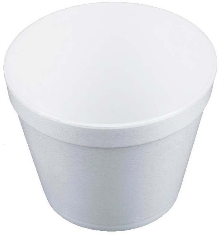 Foam Container White 24Oz/710ml Ø12,7cm (25 Units) 