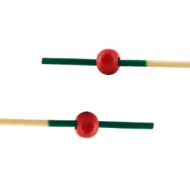 Bamboo Food Pick "Portugal" Design Green and Red 12cm (200 Units)  