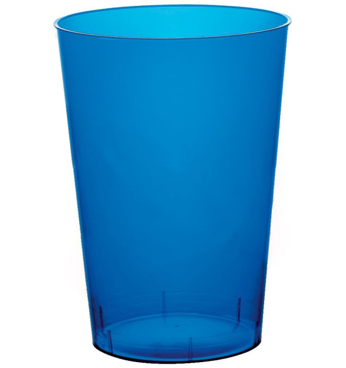 Plastic Cup PS "Moon" Blue Clear 230ml (50 Units) 