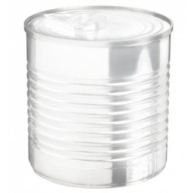 Tasting Plastic Tin Can PS Clear 110ml Ø6x5,7cm (25 Units) 