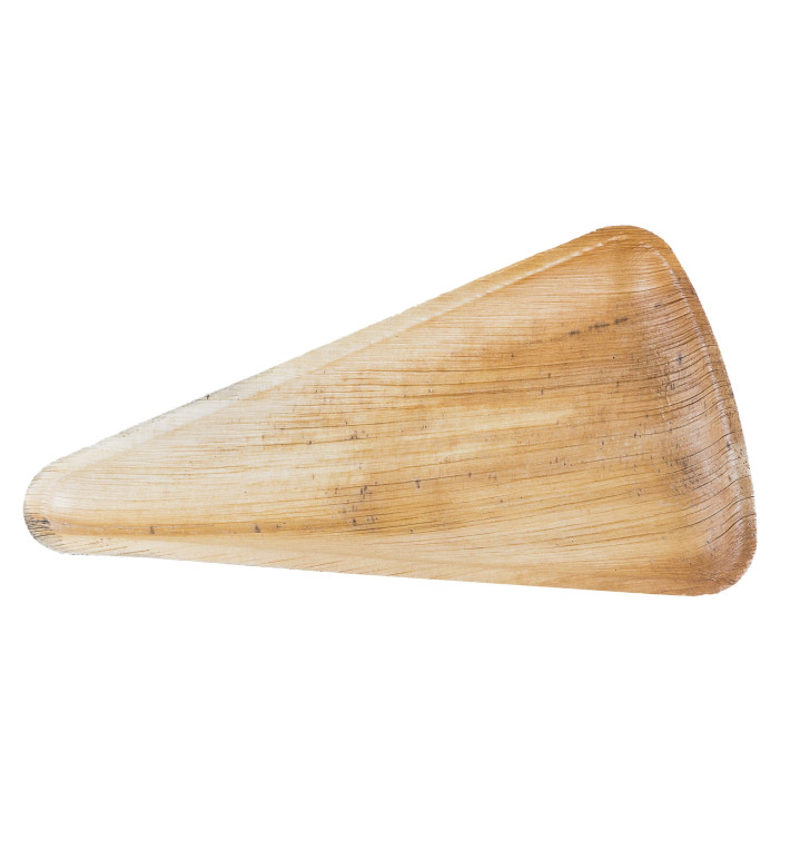 Palm Leaf Plate Triangular Shape 25,5x14,5cm (25 Units) 