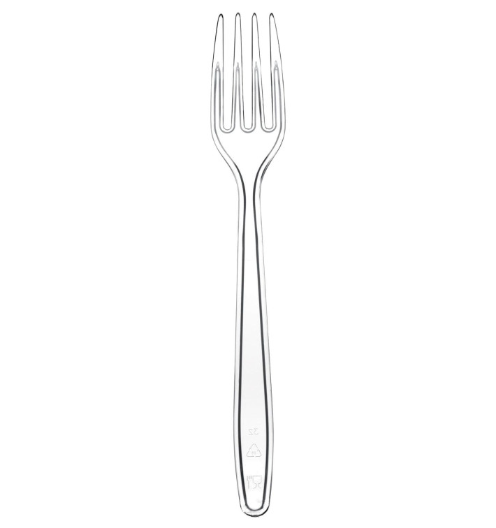 Plastic Fork PS "Easy" Clear 17,5cm (100 Units)  