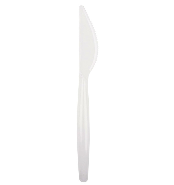 Plastic Knife PS "Easy" White 18,5cm (500 Units)