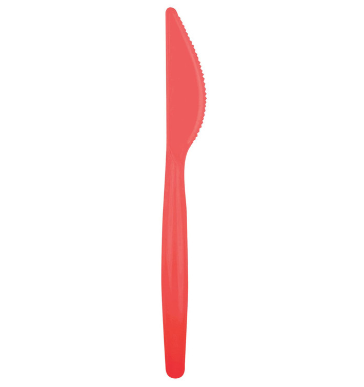 Plastic Knife PS "Easy" Red 18,5cm (20 Units) 