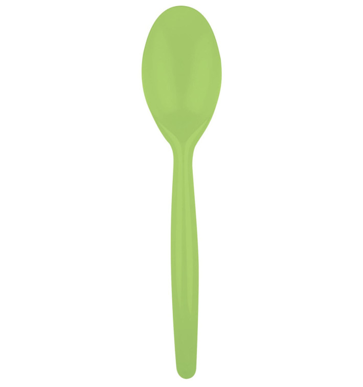 Plastic Spoon PS "Easy" Lime Green 18,5 cm (20 Units) 